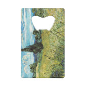 Green Wheat Field Vincent van Gogh Geldbeutel Flaschenöffner (Rückseite)