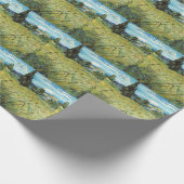 Green Wheat Field Vincent van Gogh Geschenkpapier (Ecke)