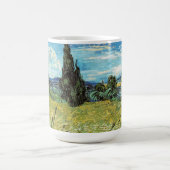 Green Wheat Field Vincent van Gogh Kaffeetasse (Mittel)