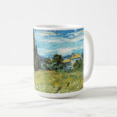 Green Wheat Field Vincent van Gogh Kaffeetasse (VorderseiteRechts)