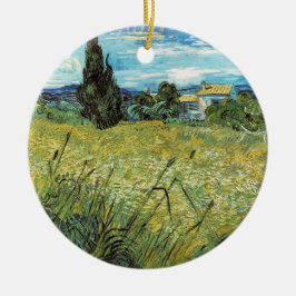 Green Wheat Field Vincent van Gogh Keramik Ornament