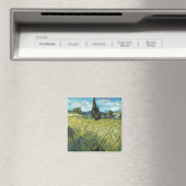 Green Wheat Field Vincent van Gogh Magnet (In Situ (Geschirrspüler))