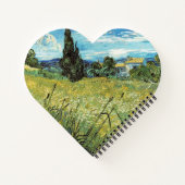 Green Wheat Field Vincent van Gogh Notizblock (Rückseite)