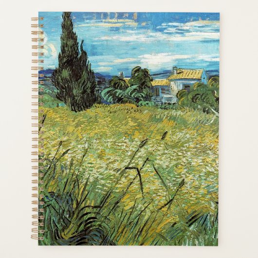 Green Wheat Field Vincent van Gogh Planer (Vorderseite)