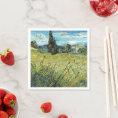 Green Wheat Field Vincent van Gogh Serviette (Beispiel)
