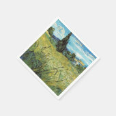 Green Wheat Field Vincent van Gogh Serviette (Ecke)