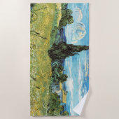 Green Wheat Field Vincent van Gogh Strandtuch (Vorderseite)