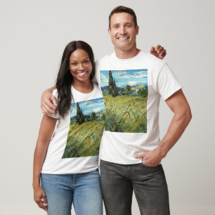 Green Wheat Field Vincent van Gogh T-Shirt