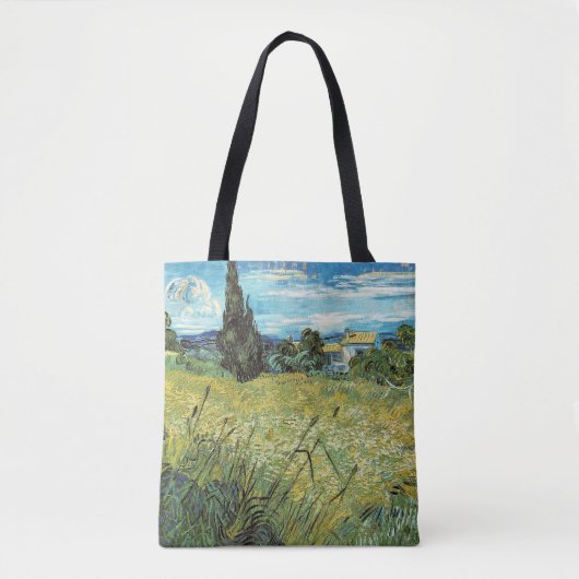 Green Wheat Field Vincent van Gogh Tasche (Vorderseite)