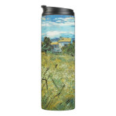 Green Wheat Field Vincent van Gogh Thermosbecher (Nach rechts gedreht)