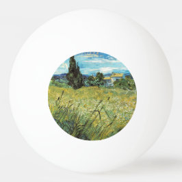 Green Wheat Field Vincent van Gogh Tischtennisball