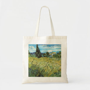 Green Wheat Field Vincent van Gogh Tragetasche