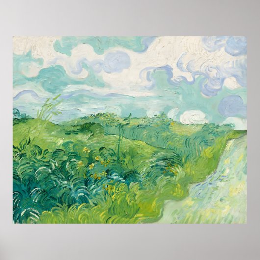 Green Wheat Fields-Vincent van Gogh Poster (Vorne)