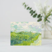 Green Wheat Fields Vincent van Gogh Postkarte (Stehend Vorderseite)