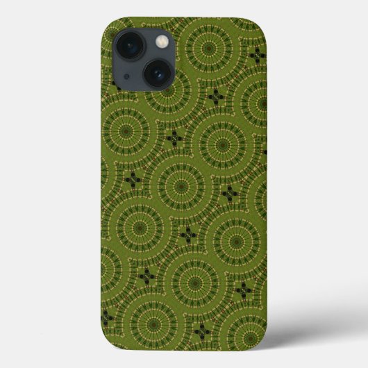 Green Wheel Mandala Case-Mate iPhone Hülle (Rückseite)