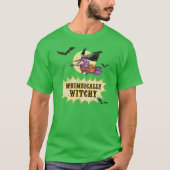 GREEN Whimsisch Witchy Basic-T w/QR-Code T-Shirt (Vorderseite)