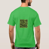 GREEN Whimsisch Witchy Basic-T w/QR-Code T-Shirt (Rückseite)
