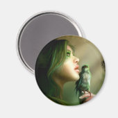 Green Whisper Magnet (Vorderseite/Rückseite)