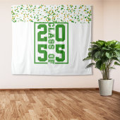 Green White Abschluss Class Wandteppich