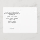 Green White Abschluss Foto Collage 2025 Graduate Ankündigungspostkarte (Rückseite)