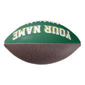 GREEN WHITE and GOLD Custom Football (Gedreht 90)