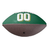 GREEN WHITE and GOLD Custom Football (Gedreht 270)