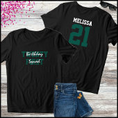 Green & White Birthday Squad 21st Birthday Tri-Blend Shirt