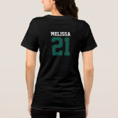 Green & White Birthday Squad 21st Birthday Tri-Blend Shirt (Rückseite)