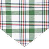Green White Blue Cool Lumberjack Kariertes Muster Mittelgroßer Tischläufer (Ecke)