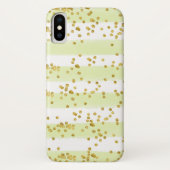 Green, White Case Mate Barely There iPhone X Case (Rückseite)