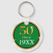 Green White Cheap Personalisiert Class Wiedersehen Schlüsselanhänger (Rückseite)