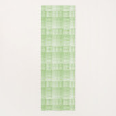 Green White Checker Abstract Pattern Yogamatte (Rückseite)