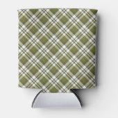 GREEN WHITE CHRISTMAS KARIERT PATTER DOSENKÜHLER (Vorderseite)