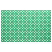 Green White Fleur-de-lis Textile Stoff (Yard (91,4 cm))