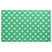 Green White Fleur-de-lis Textile Stoff (Fat Quarter (45,7 x 55,9 cm))