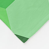 Green White Geometric Hexagon Fleecedecke (Ecke)