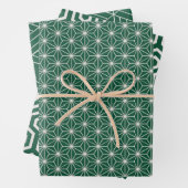 Green + White Geometric Muster | Geschenkpapier Set (Beispiel)