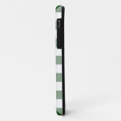 Green White Gingham Karo Pattern Case-Mate iPhone Hülle (Hinten/Links)
