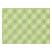 Green White Gingham Tischdecke (Vorderseite (Horizontal))