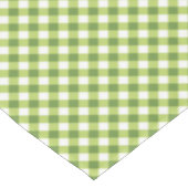 Green White Gingham Tischdecke (Schrägansicht)