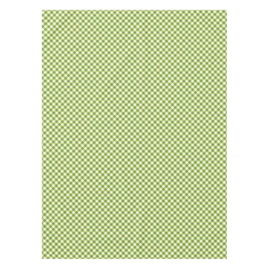 Green White Gingham Tischdecke (Vorderseite)