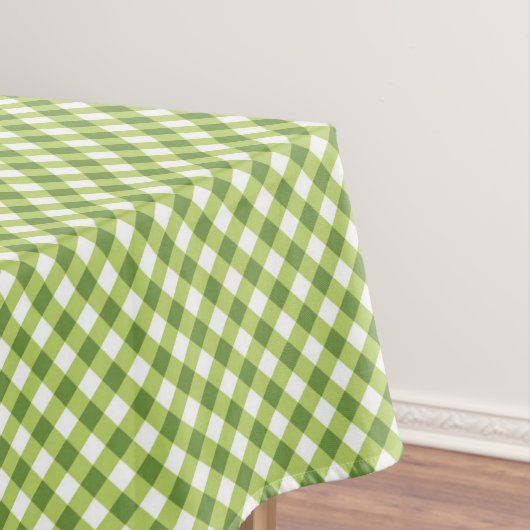 Green White Gingham Tischdecke (Beispiel)