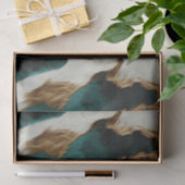 Green White Gold Leopard Seidenpapier (Geschenk)