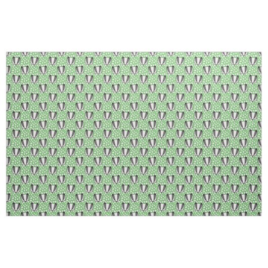 Green White Gray - Badger Pattern Stoff (Yard (91,4 cm))