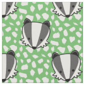 Green White Gray - Badger Pattern Stoff (Nahaufnahme)