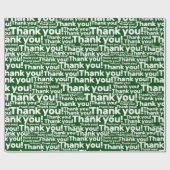 Green & White Lawn Care Service - Vielen Dank! - Geschenkpapier (Flach)