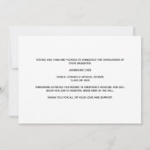 Green White Medical School Foto Abschluss Ankündigung (Rückseite)