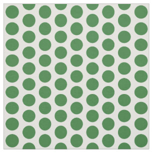 Green White Mini Polka Dots Fabric Stoff
