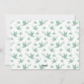 Green White Modern Arch Peace Joy Foto Weihnachten (Rückseite)