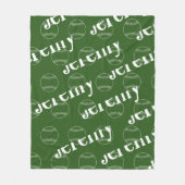 Green & White Novelty Baseball Fleece Blanket (Vorderseite)